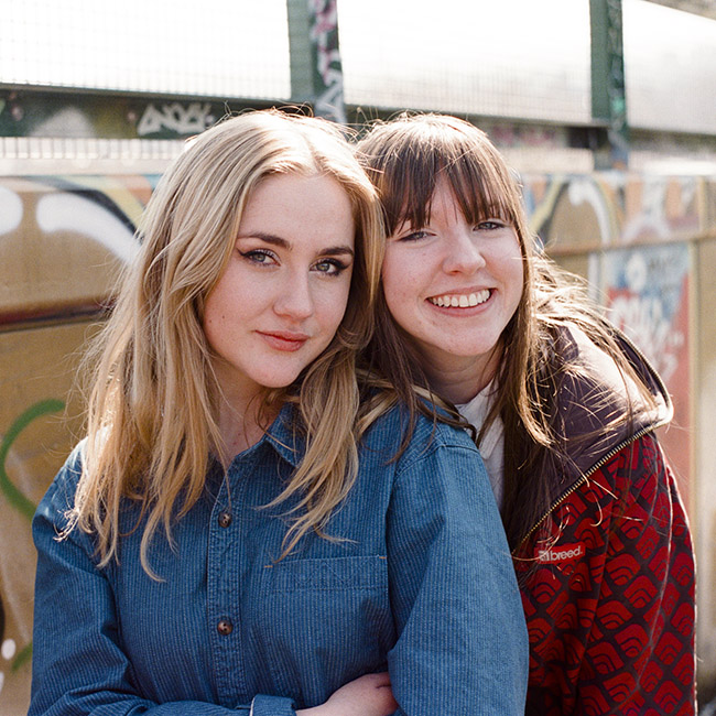 Myself and Leah on set for 'Skive'