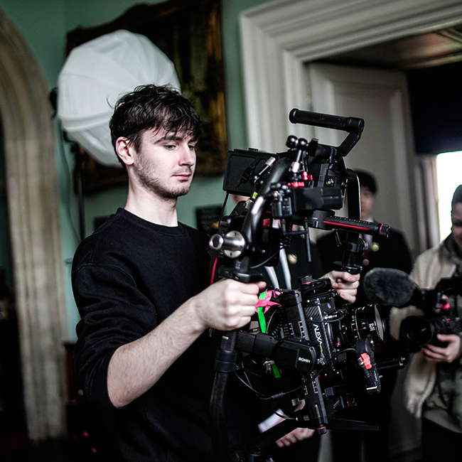 William Emmett on set of Peace Process