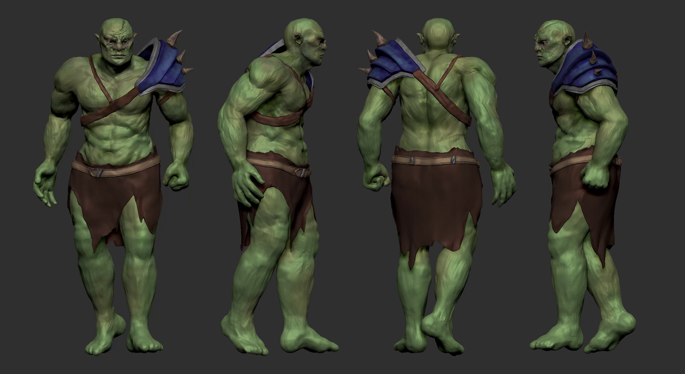 Orc sculpt made in ZBrush