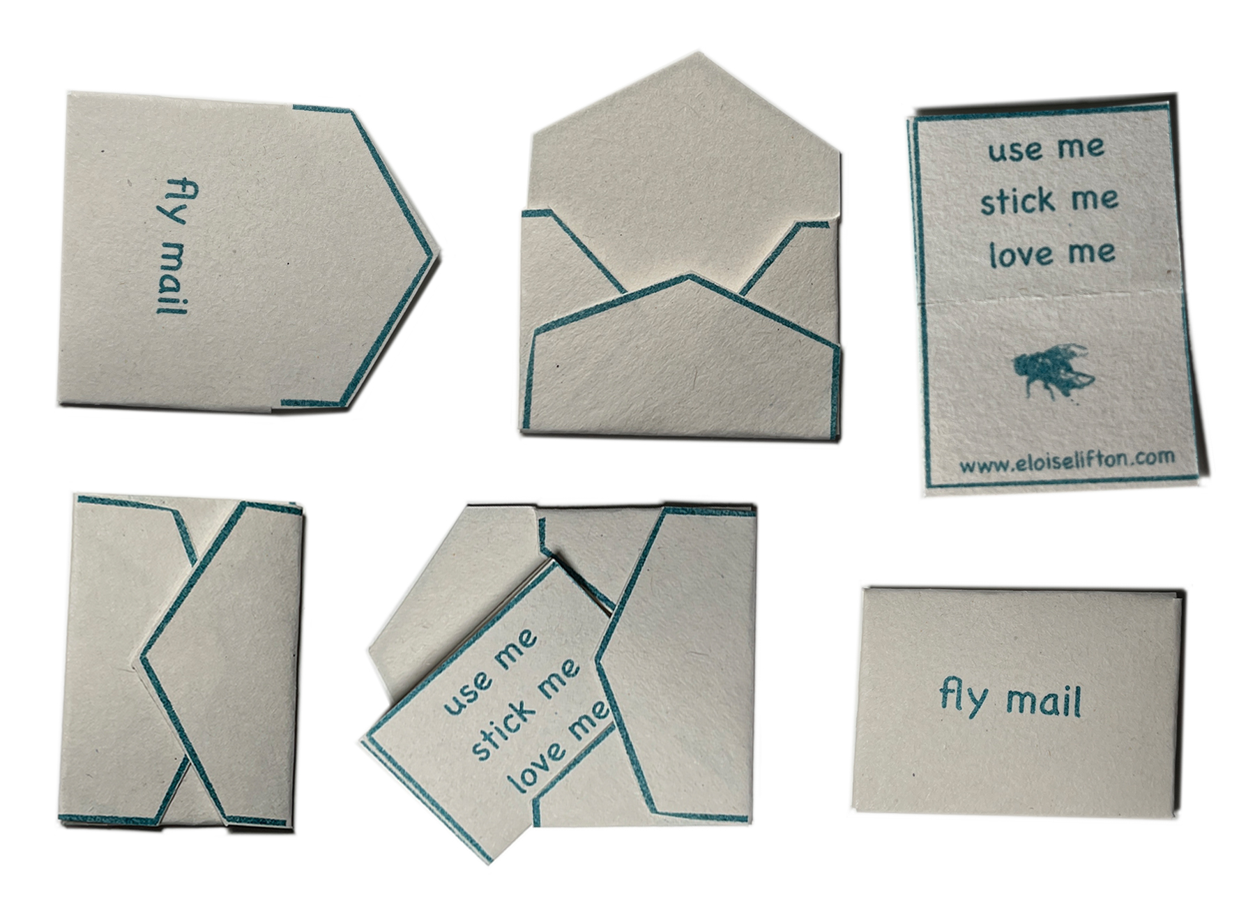small paper fly mail envelopes